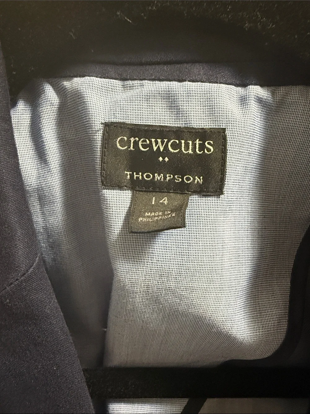 J Crew Crewcuts Boys Navy Cotton Blazer